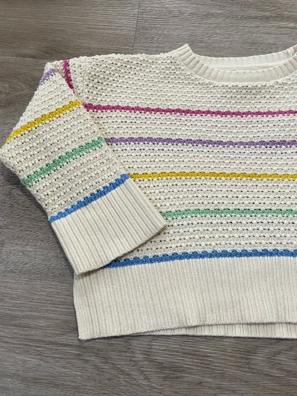 Stripped Cable Kit Sweater